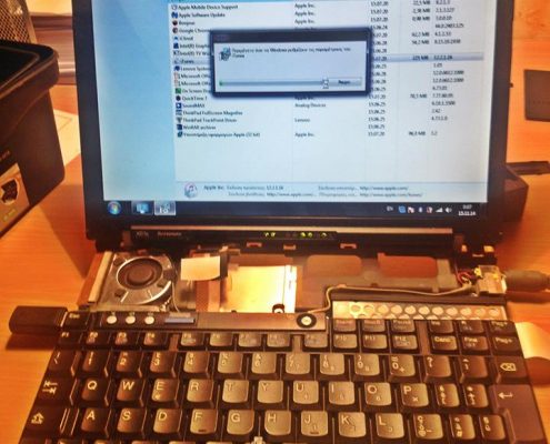 Αντικατάσταση πληκτρολόγιο σε laptop